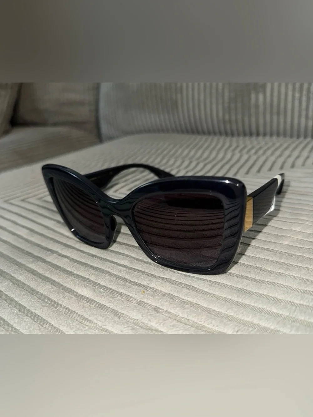 Dolce & Gabbana Black Oversized Square Sunglasses